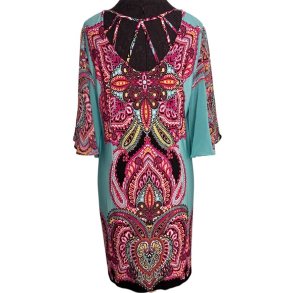 MSK Colorful Shirt Dress - Picture 3 of 11